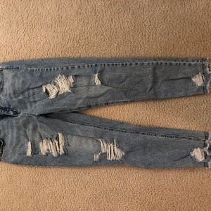 distressed jeans